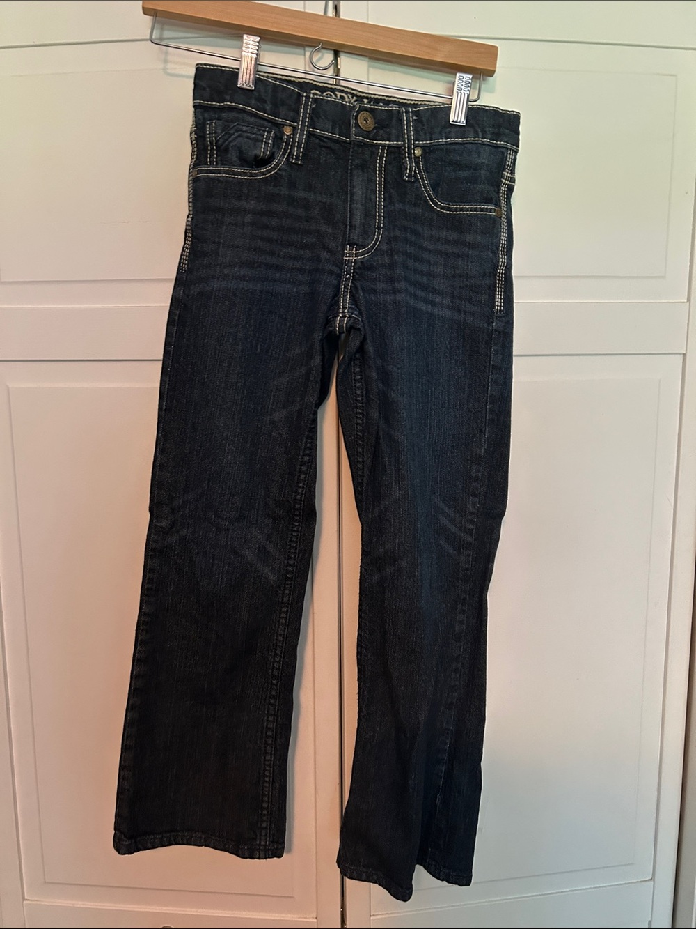 Kids Dark Wash Straight-Leg Jeans -